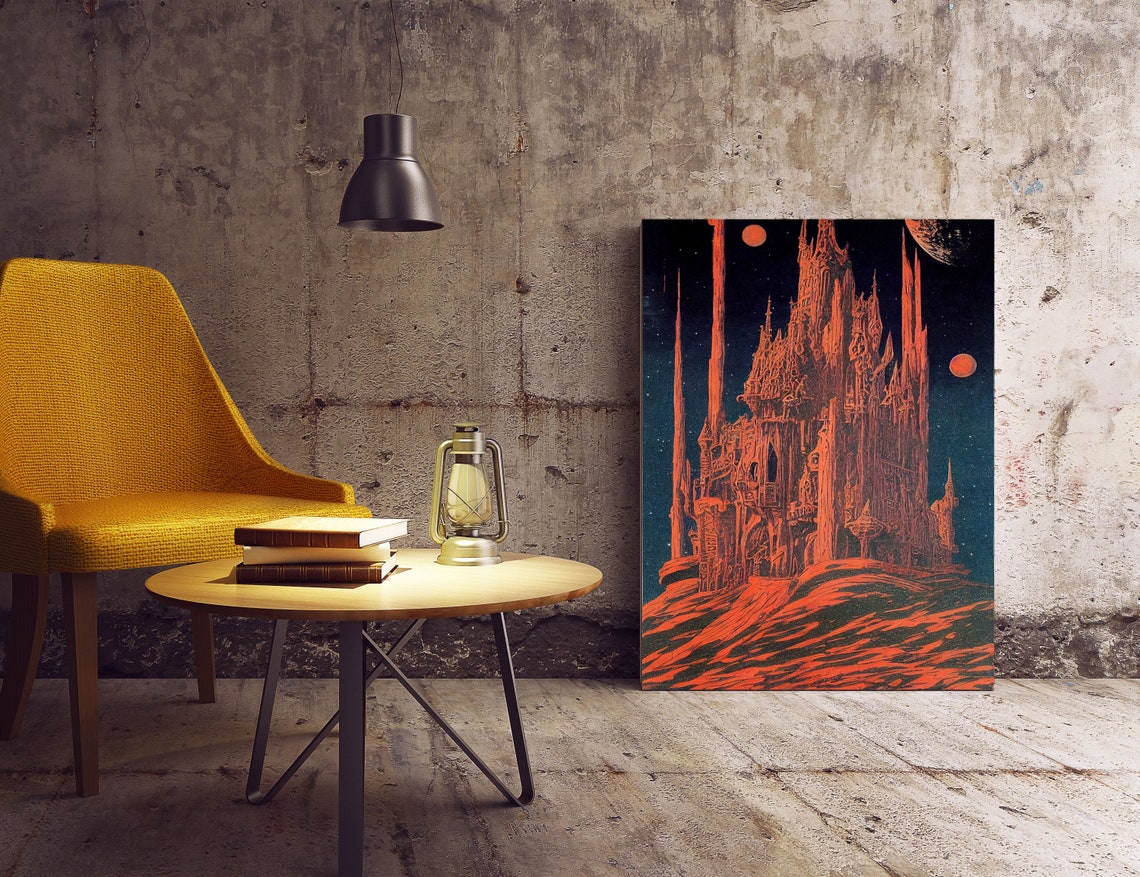 Gothic Eerie Castle Poster Print - Image 2