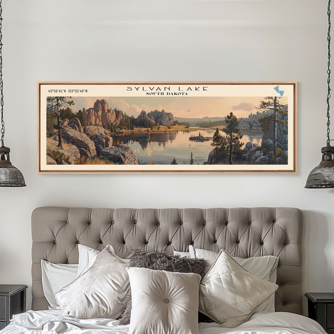 Sylvan Lake South Dakota Travel Poster, Lake Landscape - Image 4
