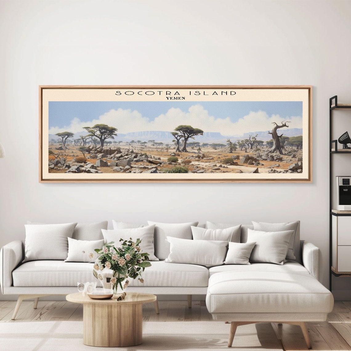Socotra Island Framed Print Travel Poster Panoramic Wall Art Home Decor Gift For Travel Lover Wall Hanging - Image 4