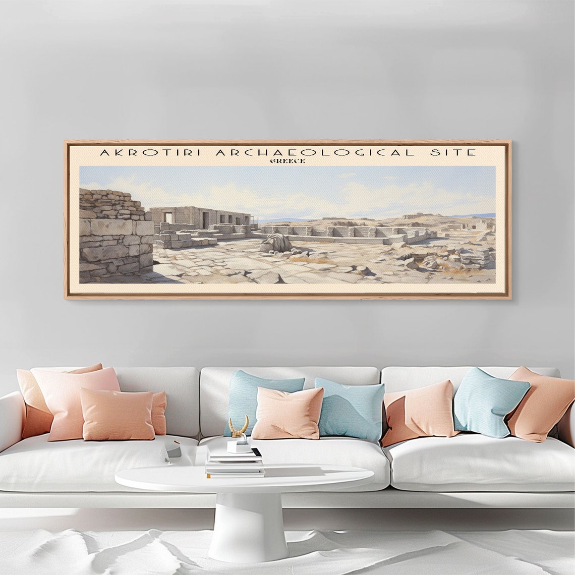 Akrotiri Archaeological Site Greece Ancient Minoan Ruins Travel Poster - Image 4