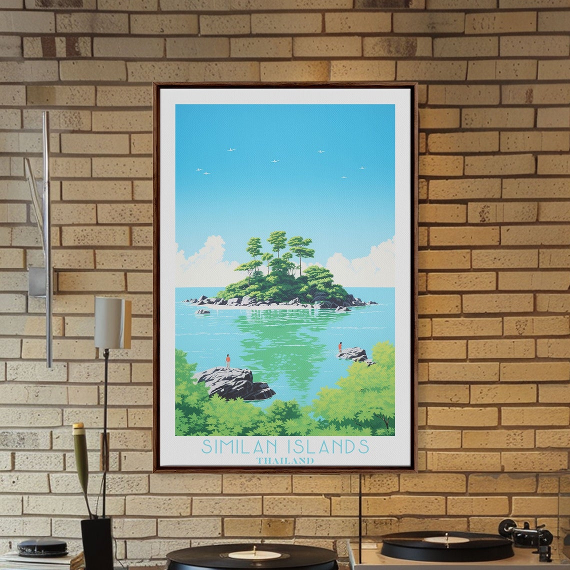 Similan Islands Thailand Tropical Islet Turquoise Water Beach Poster - Image 3