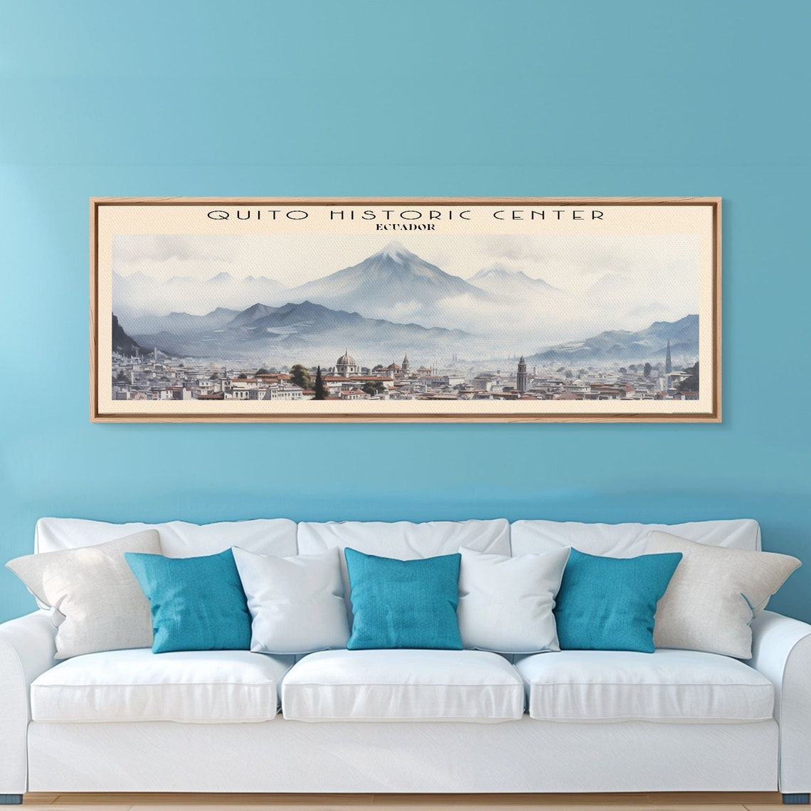 Quito Historic Center Ecuador Andes City Rooftops Panoramic Poster - Image 6