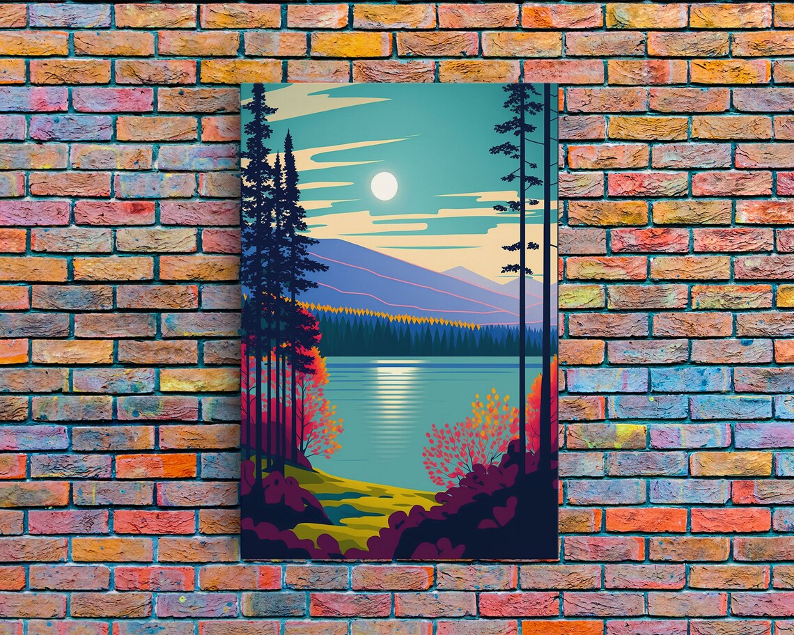 Pacific Northwest Pop Art, Scandinavian Inspired Poster