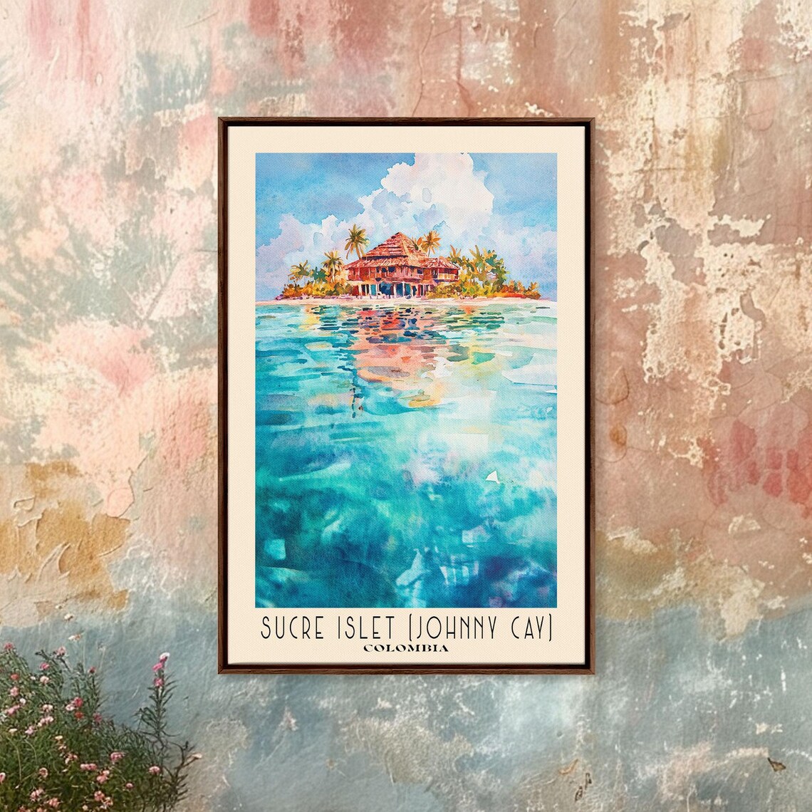 Sucre Islet Johnny Cay Colombia Tropical Island Turquoise Water Poster - Image 4