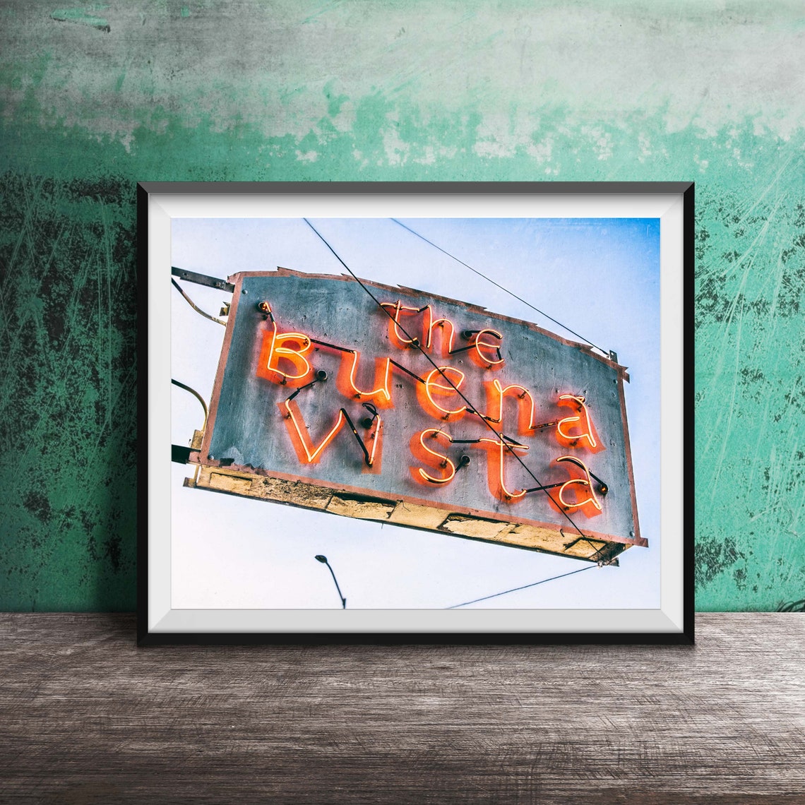 The Buena Vista Retro Neon Bar Sign San Francisco Icon Poster