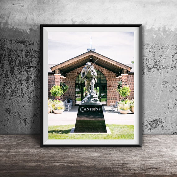 Cantigny Soldier Statue First Division Museum Wheaton Illinois Poster