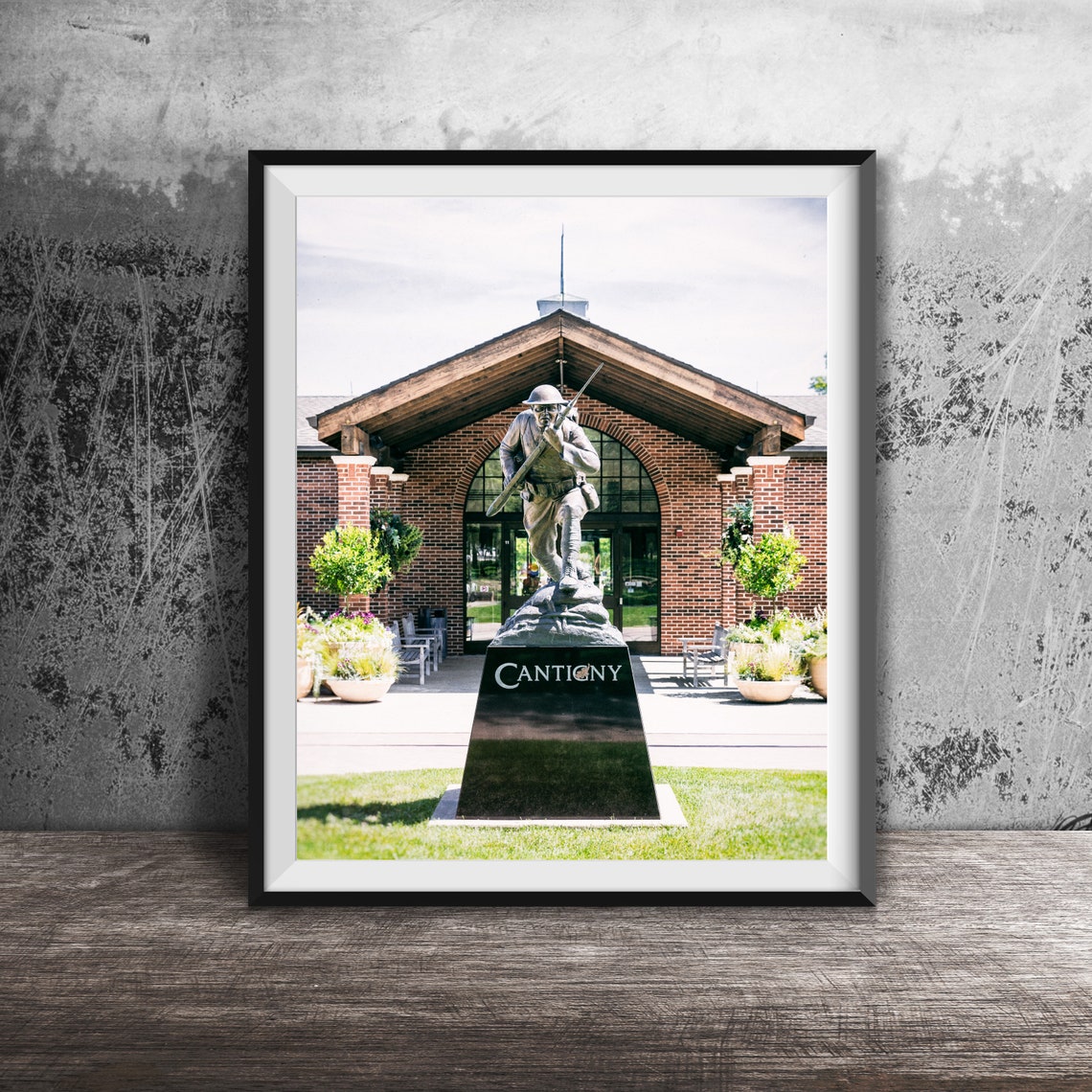 Cantigny Soldier Statue First Division Museum Wheaton Illinois Poster