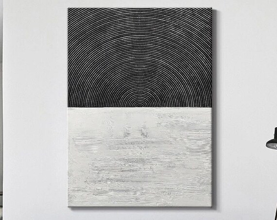 Black And White Abstract Art Painting Black And White Art Black Abstract Art Black Textured Art Black Wall Art Black Frame Wall Art