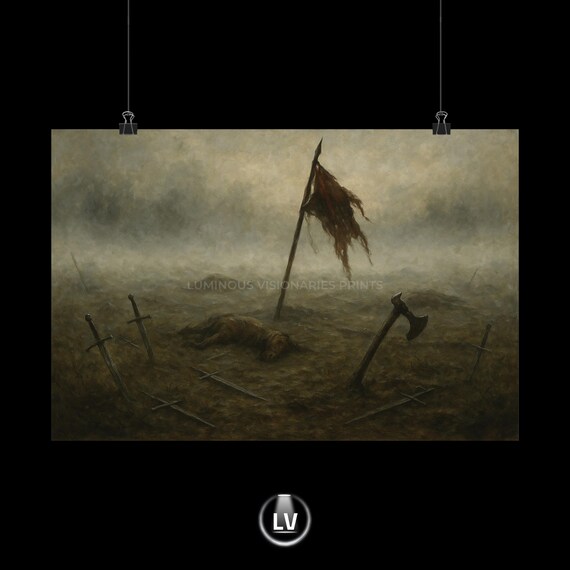 Dark Fantasy Art Poster, Gothic Decor