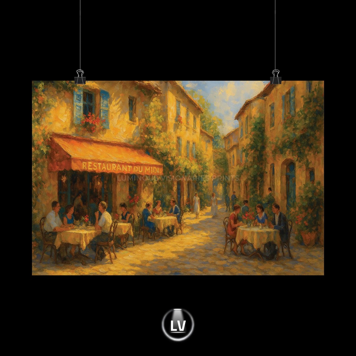 Charming Matte Horizontal Posters, Cozy Café Decor
