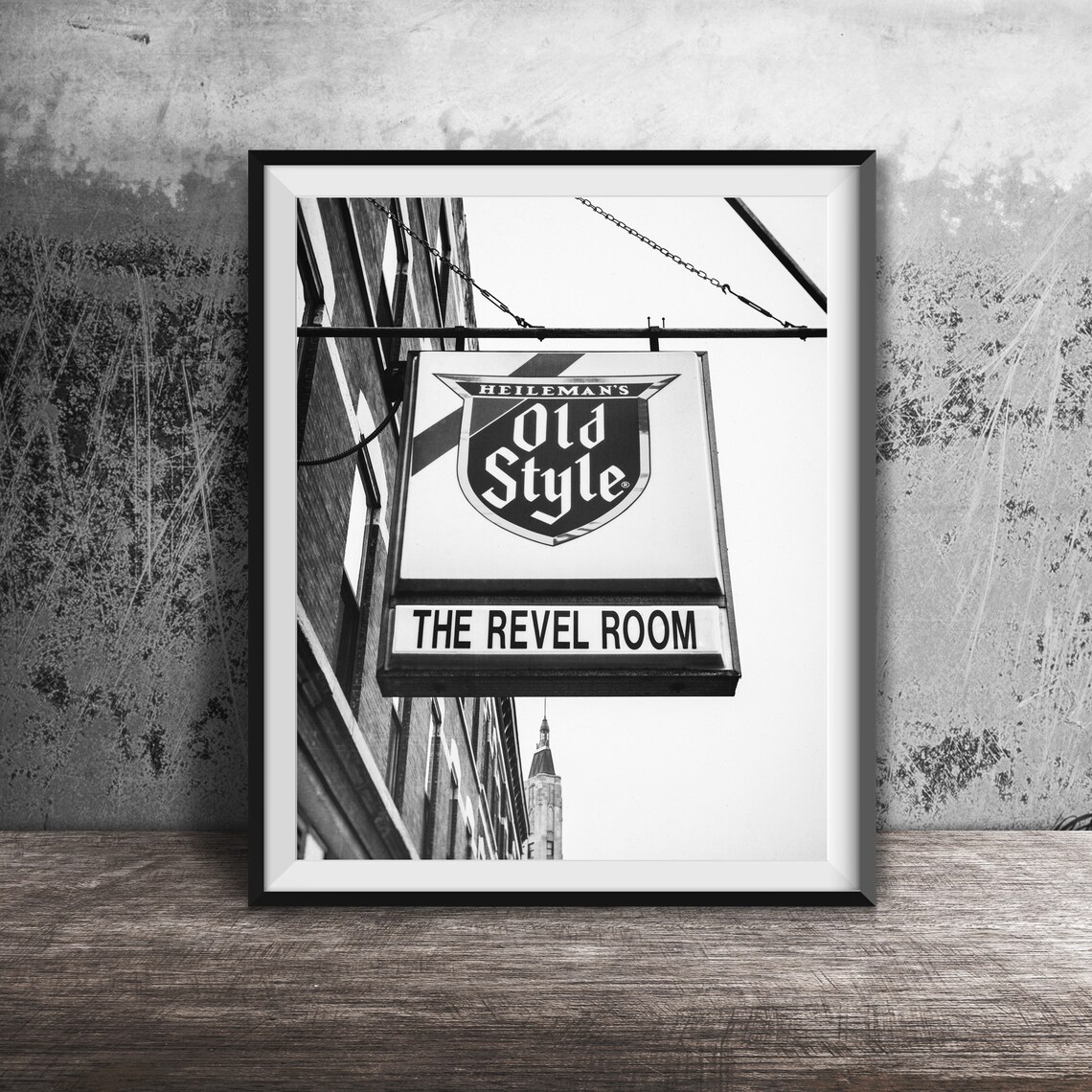 Heilemans Old Style The Revel Room Hanging Sign Photography Poster - Image 2