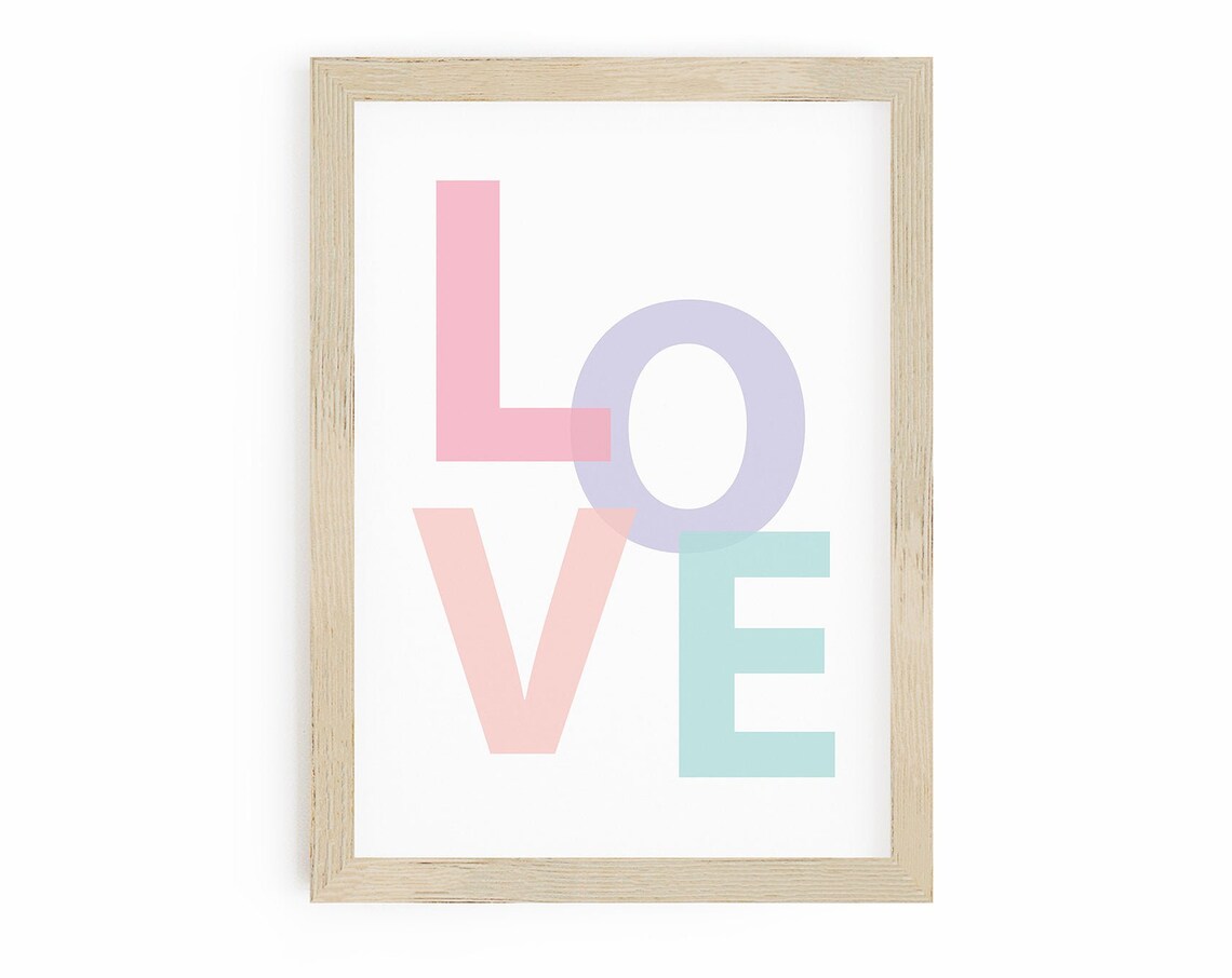 Love Wall Decor Inspirational Nursery Decor Print