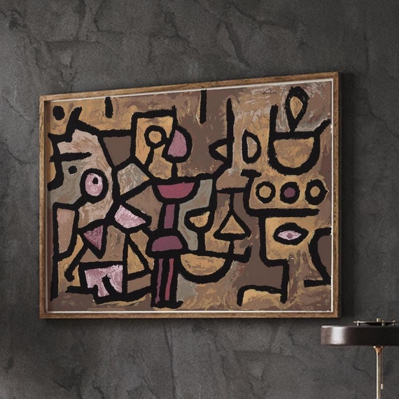 Klee Wall Art Musique Diurne Abstract Mid Century Poster Fine Print Eclectic Home Decor Unique