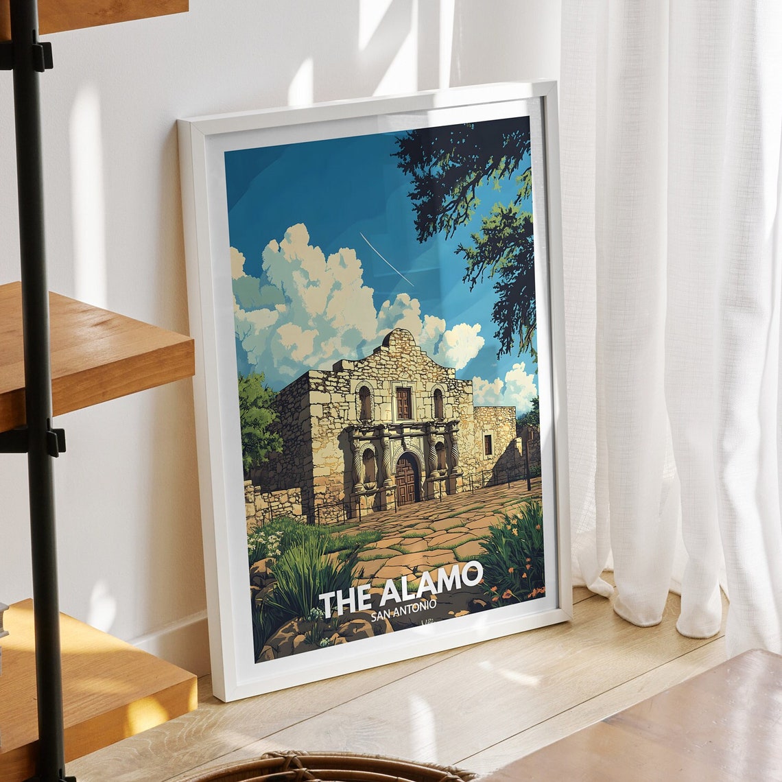 The Alamo Print San Antonio The Alamo Poster San Antonio Travel Art Poster Usa Wall Art San Antonio Art Decor