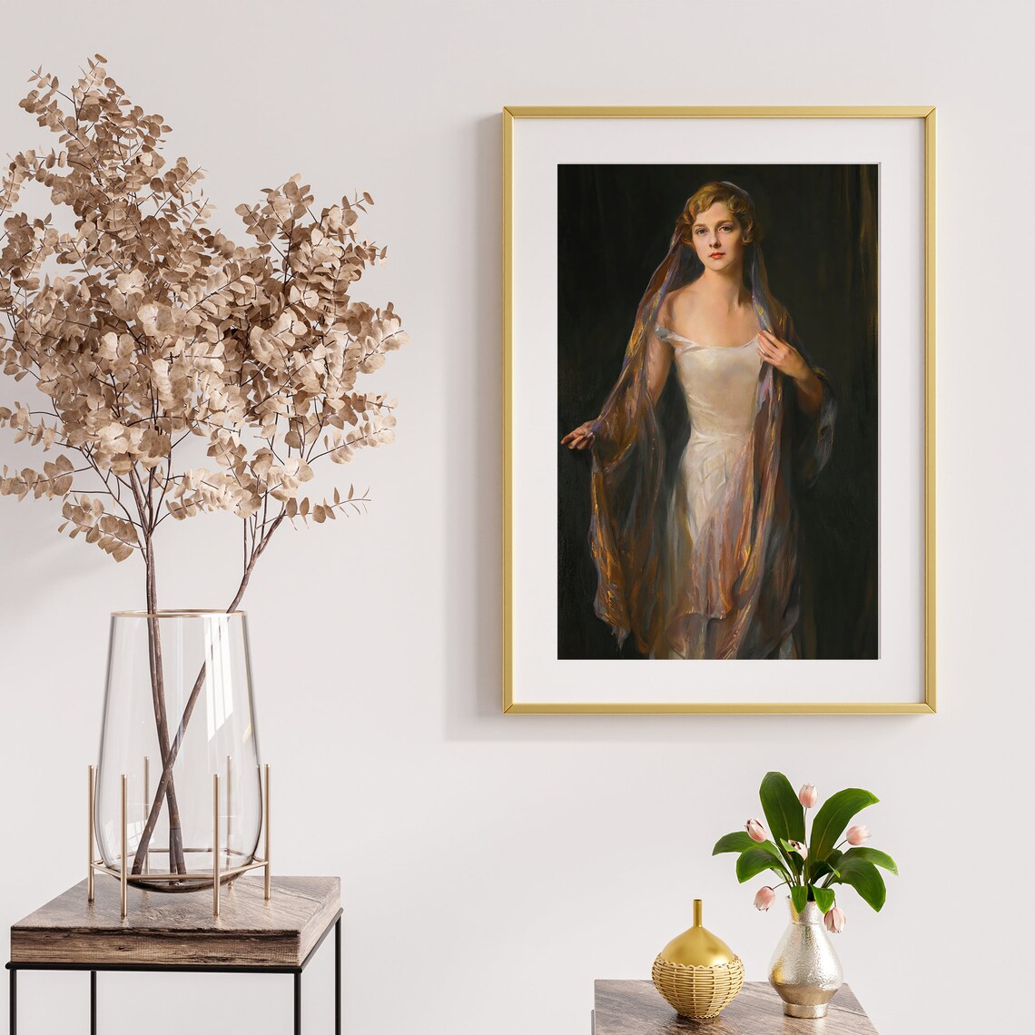 Victorian Woman Portrait Art Print, Antique Style - Image 3