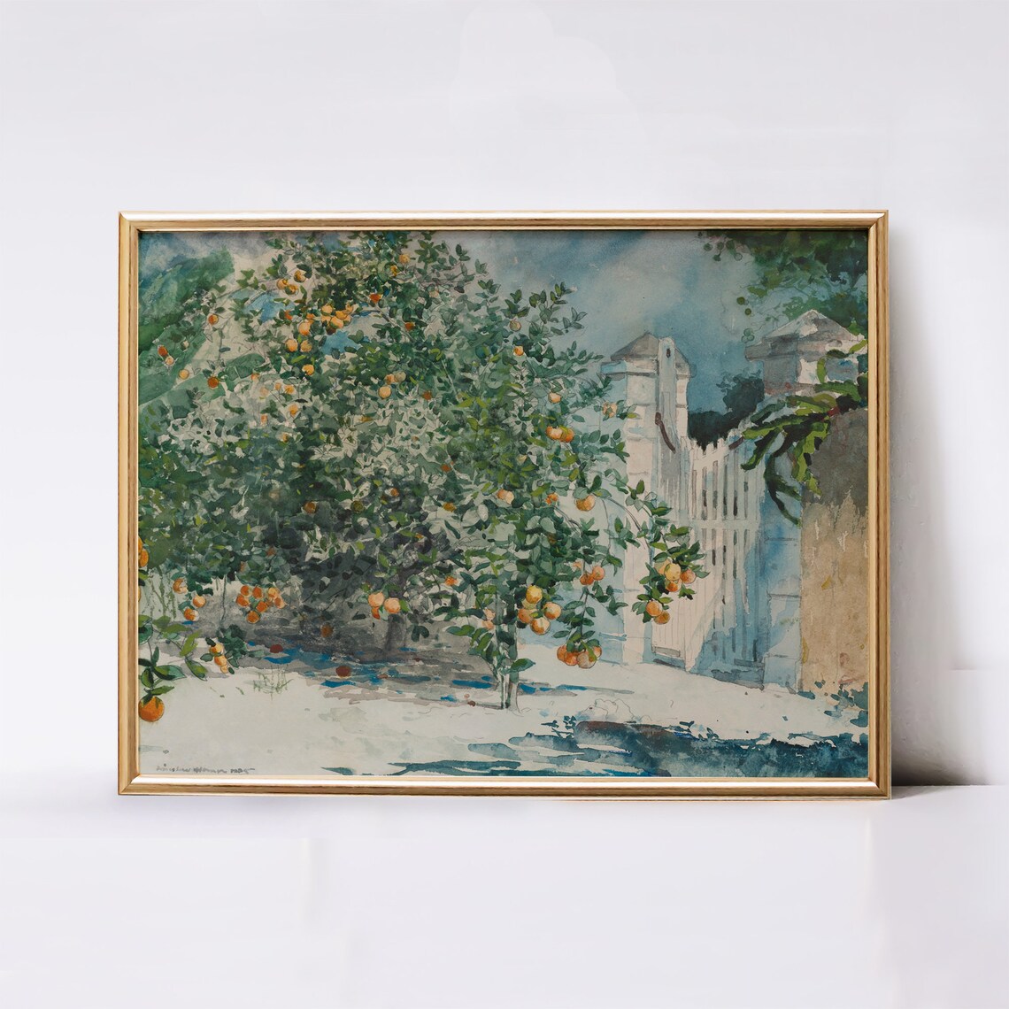 Vintage Summer Landscape Art Print, French Country - Image 3