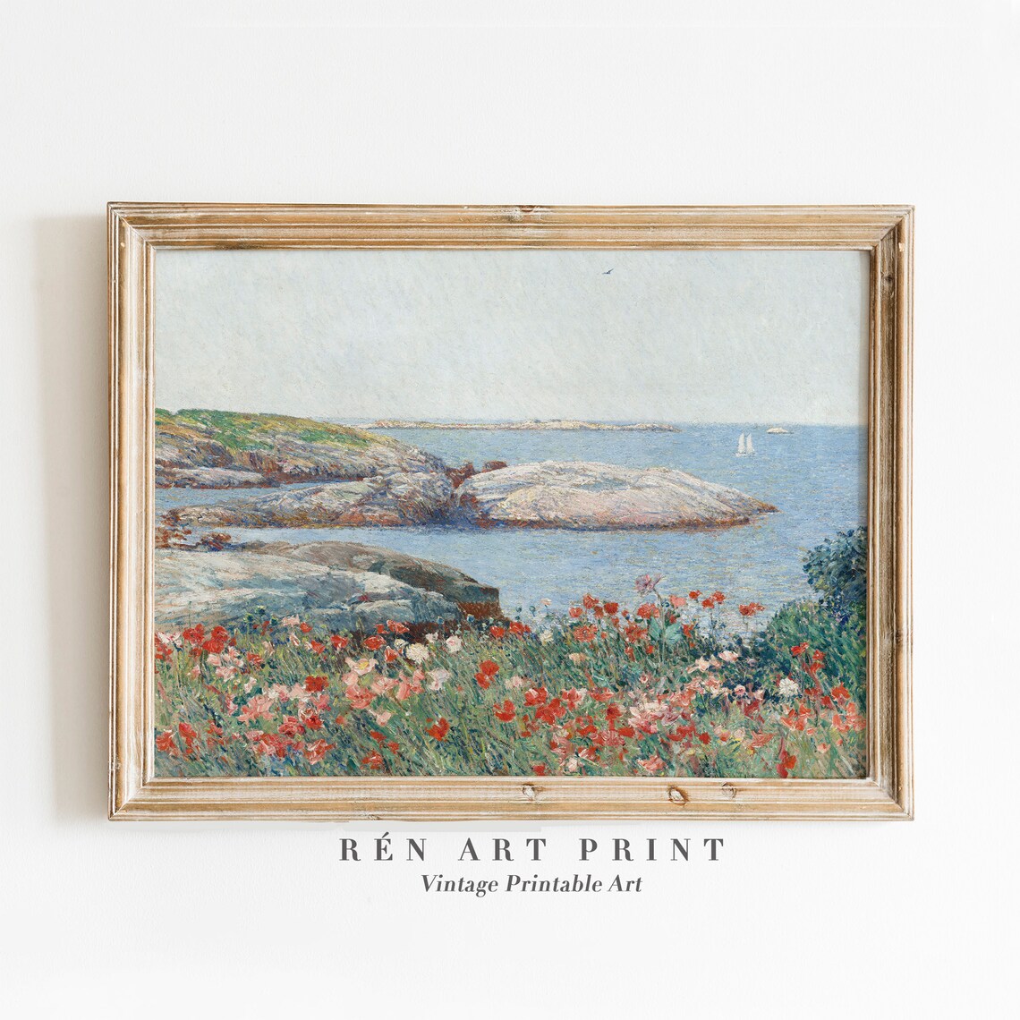 Spring On The Sea Coast Vintage Oil Painting Art Print