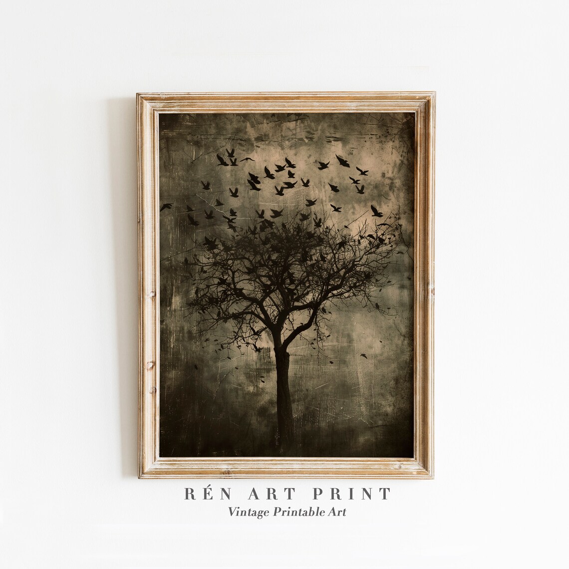 Moody Landscape Antique Dark Vintage Gothic Poster