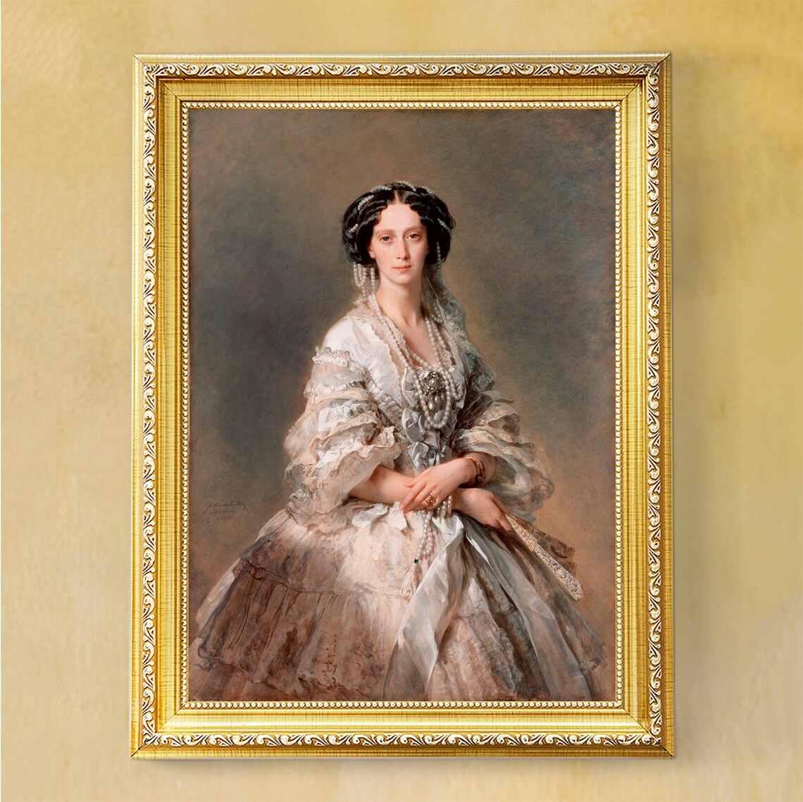 Vintage Woman Portrait Art Print, Antique Victorian Lady - Image 3