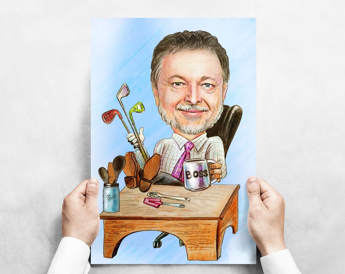 Custom Nurse Retirement Caricature Portrait From Photo Poster - Image 3