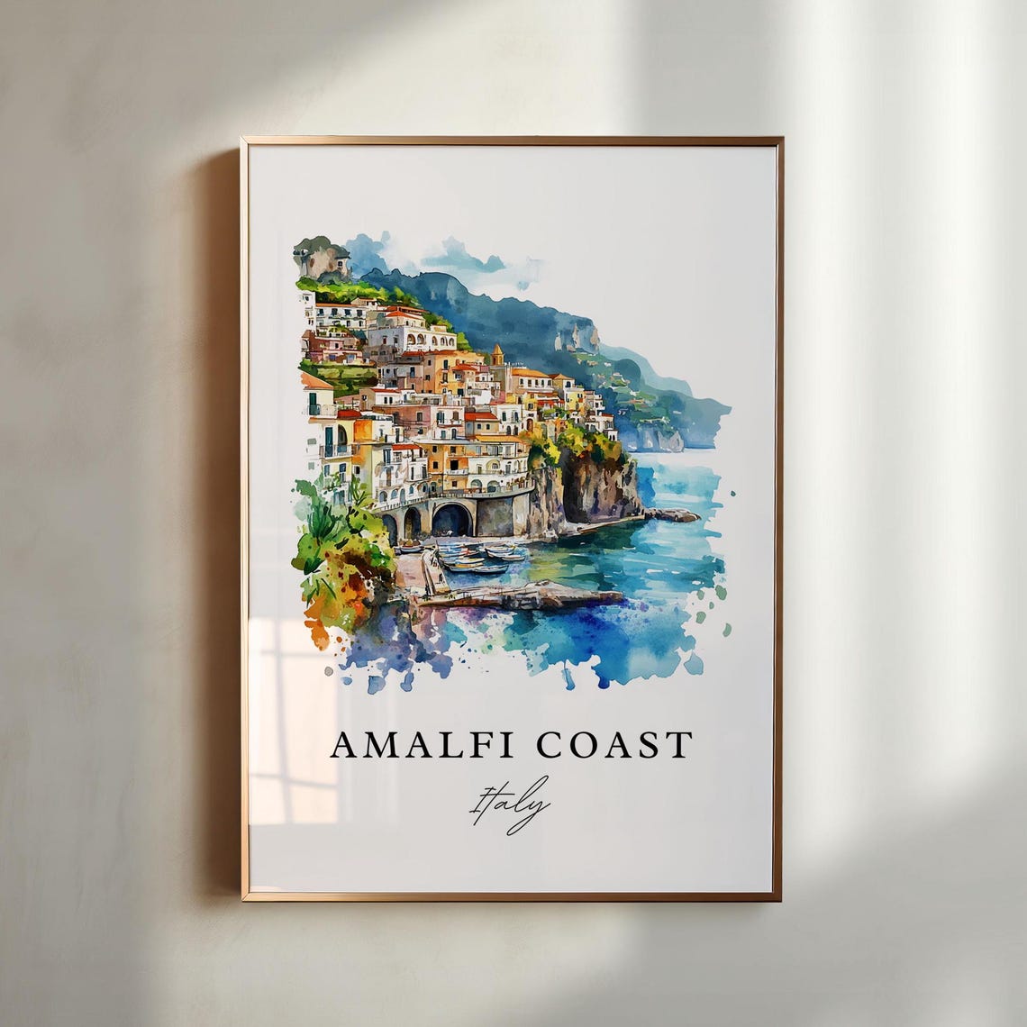 Amalfi Coast Housewarming Travel Poster