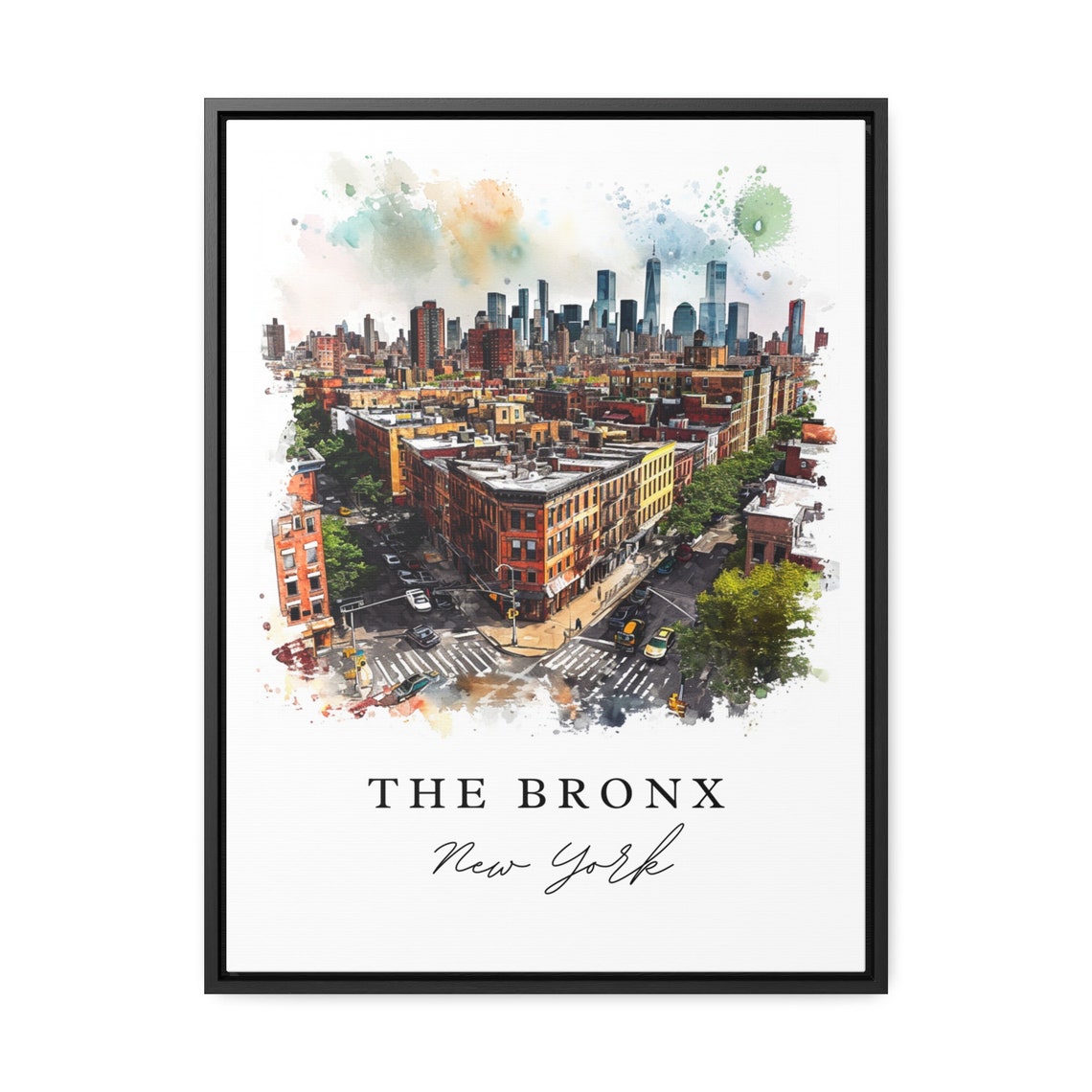 The Bronx NYC Skyline Art Print, New York - Image 2