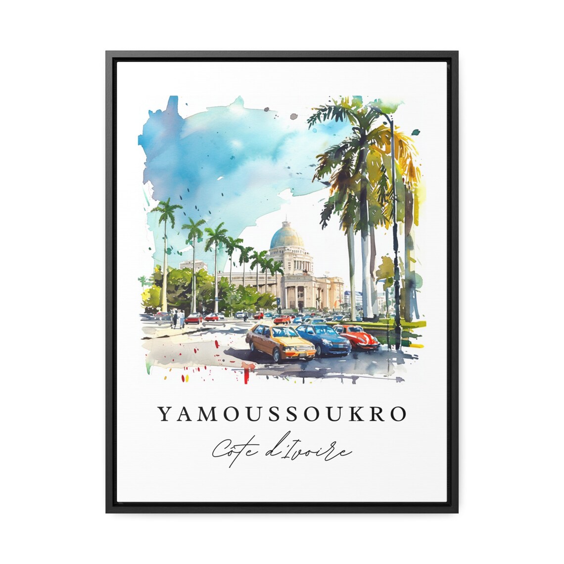 Yamoussoukro Ivory Coast Wall Art Print - Image 2