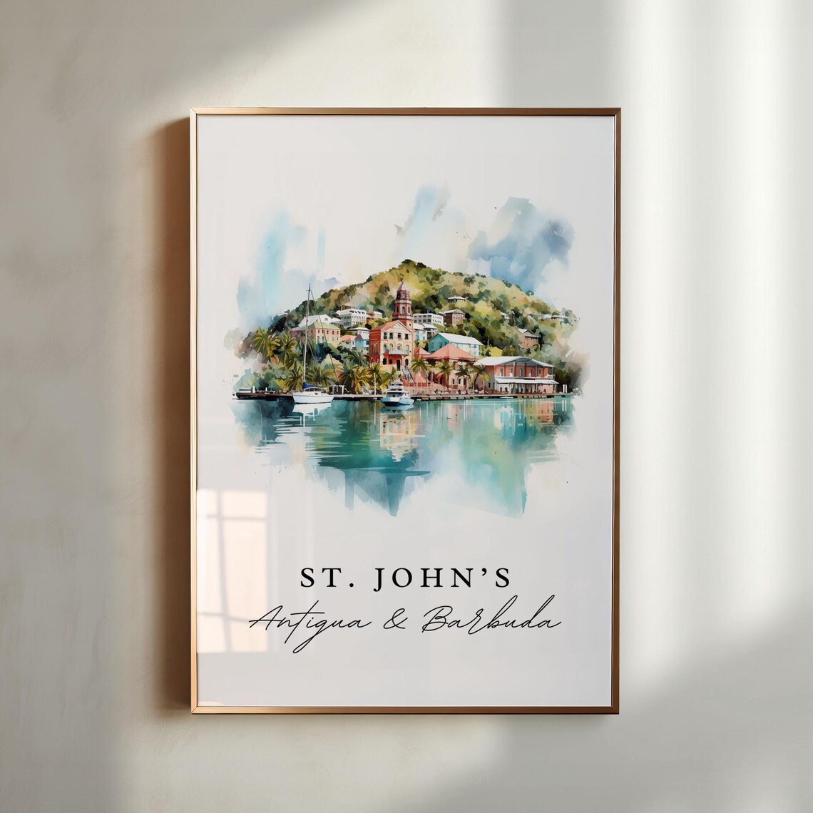 St Johns Antigua Poster, Antigua And Barbuda Travel