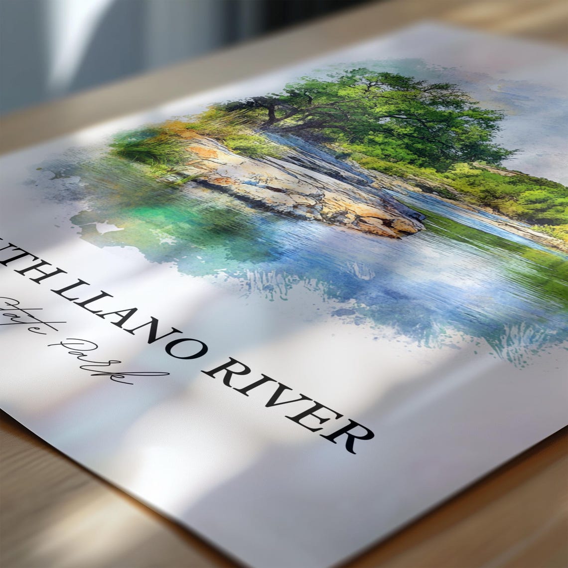 South Llano River State Park Texas Crystal Clear River Water Poster - Image 6