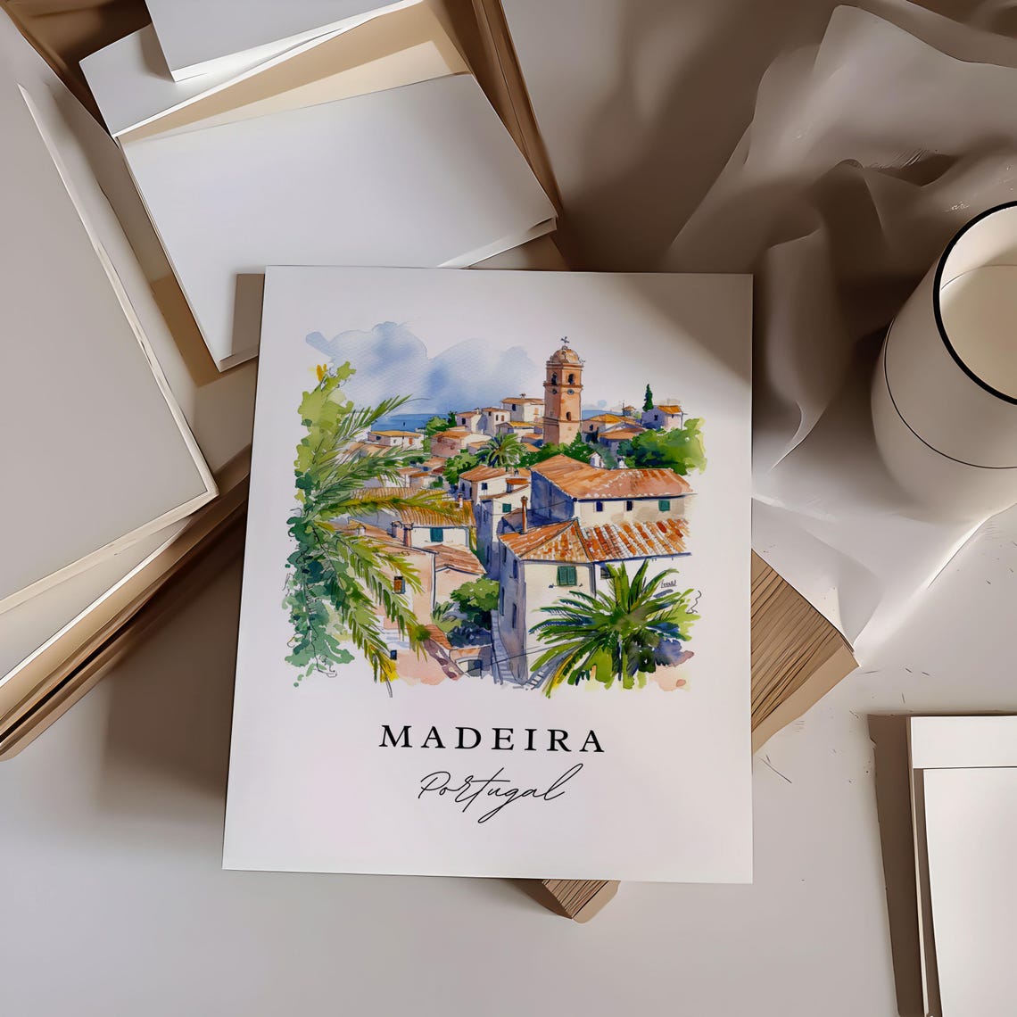Madeira Traditional Travel Art Portugal Poster Print - Image 6
