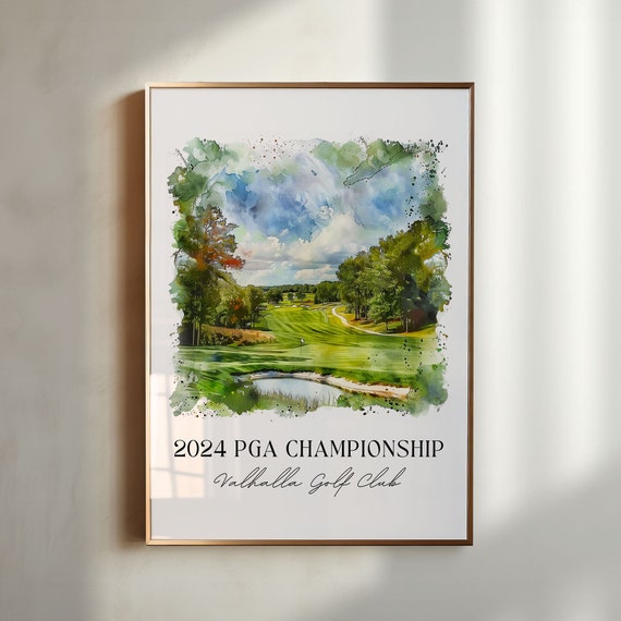 Valhalla Golf Club Art 2024 Pga Tour Print Valhalla Golf Watercolor 2024 Pga Tour Gift Travel Print Travel Poster Housewarming Gift
