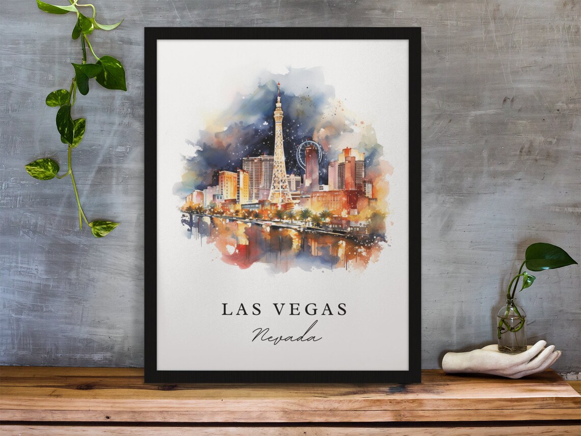 Las Vegas Traditional Travel Poster, Nevada