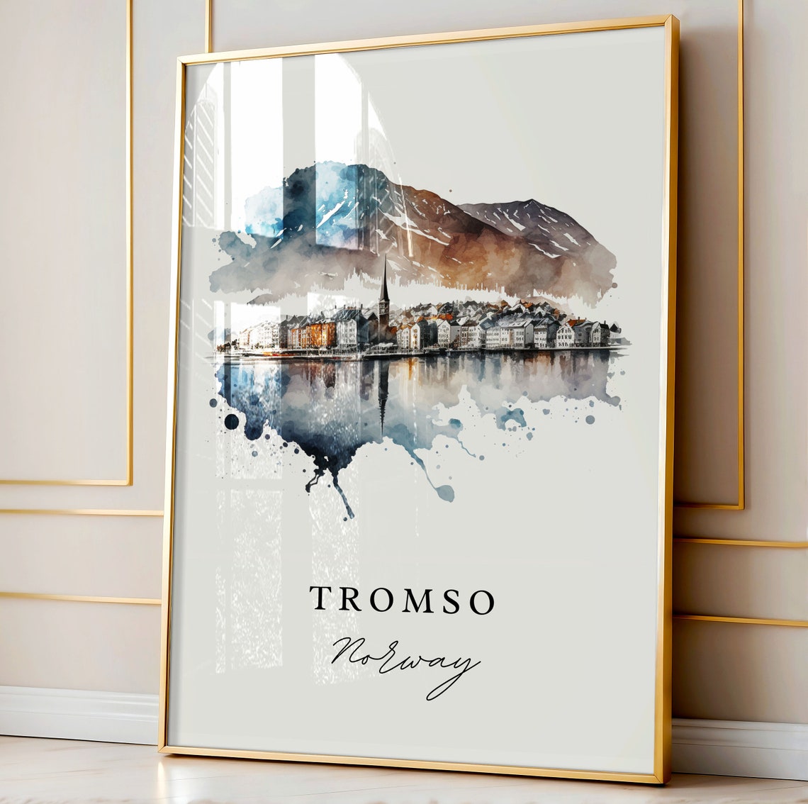 Tromso Norway Travel Poster, Custom Text Personalized - Image 5