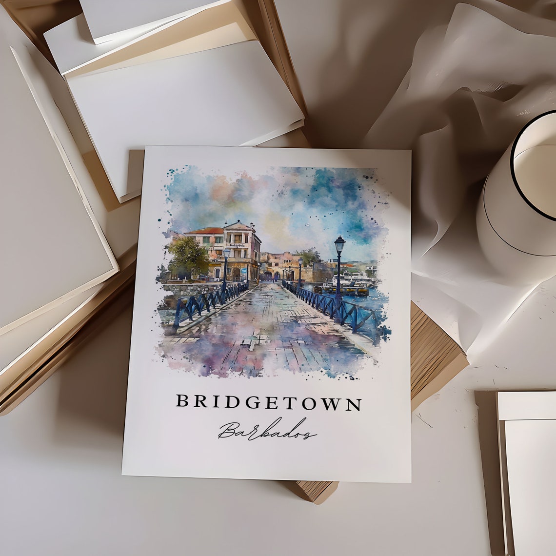 Bridgetown Barbados Caribbean Art Print - Image 6