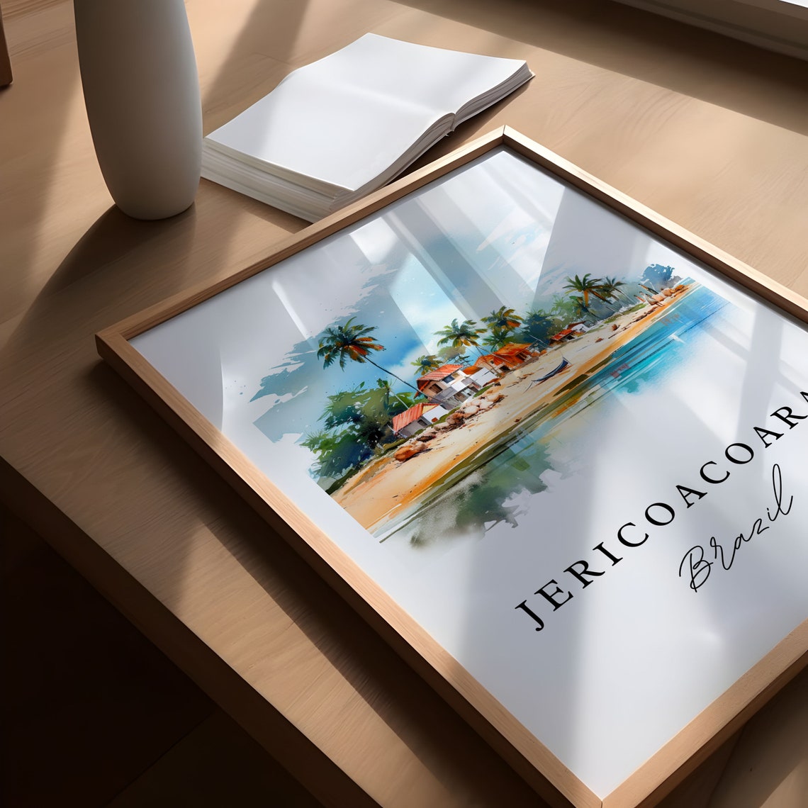 Jericoacoara Brazil Wall Art Poster Print Wedding Gift Birthday Present Custom Text Perfect - Image 6