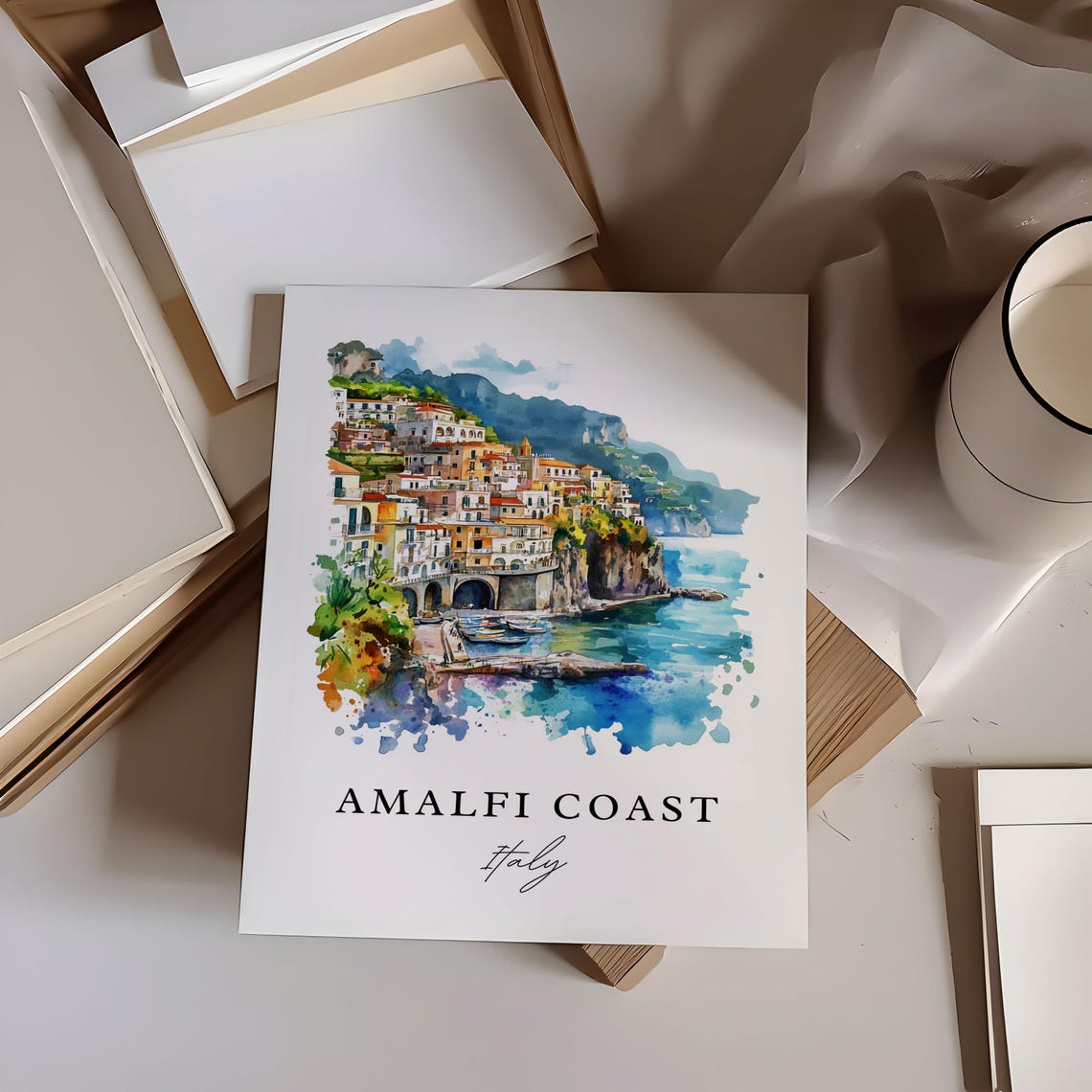 Amalfi Coast Housewarming Travel Poster - Image 6