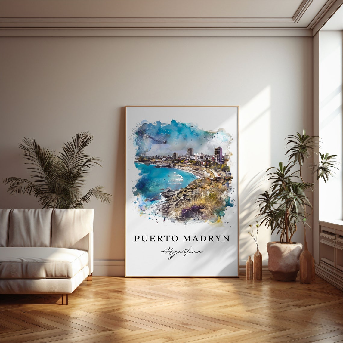 Puerto Madryn Wall Art Argentina Print Gift Travel Poster Housewarming - Image 4