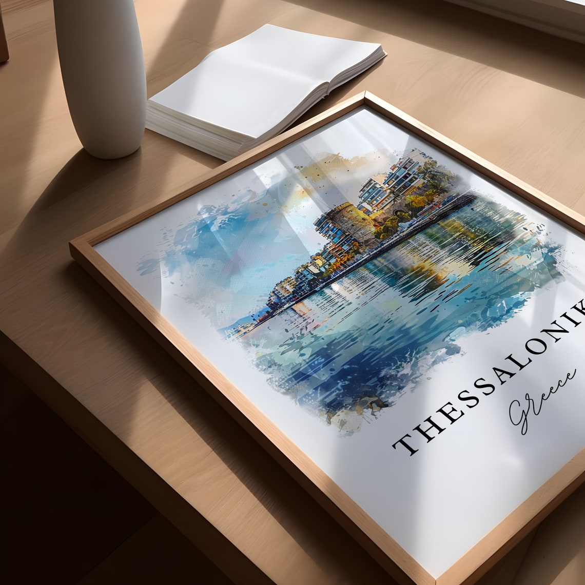 Thessaloniki Greece Travel Poster, Athens Housewarming - Image 5