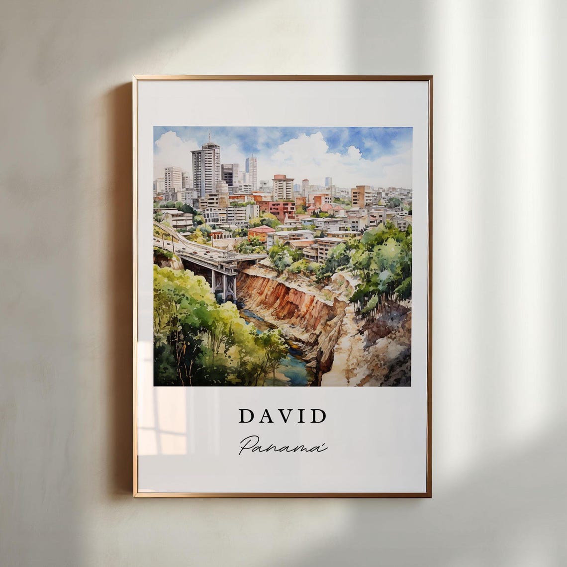 David Panama Wall Art Panama David Poster David Wedding Gift David Panama Birthday Present Custom Text Personalized Gift