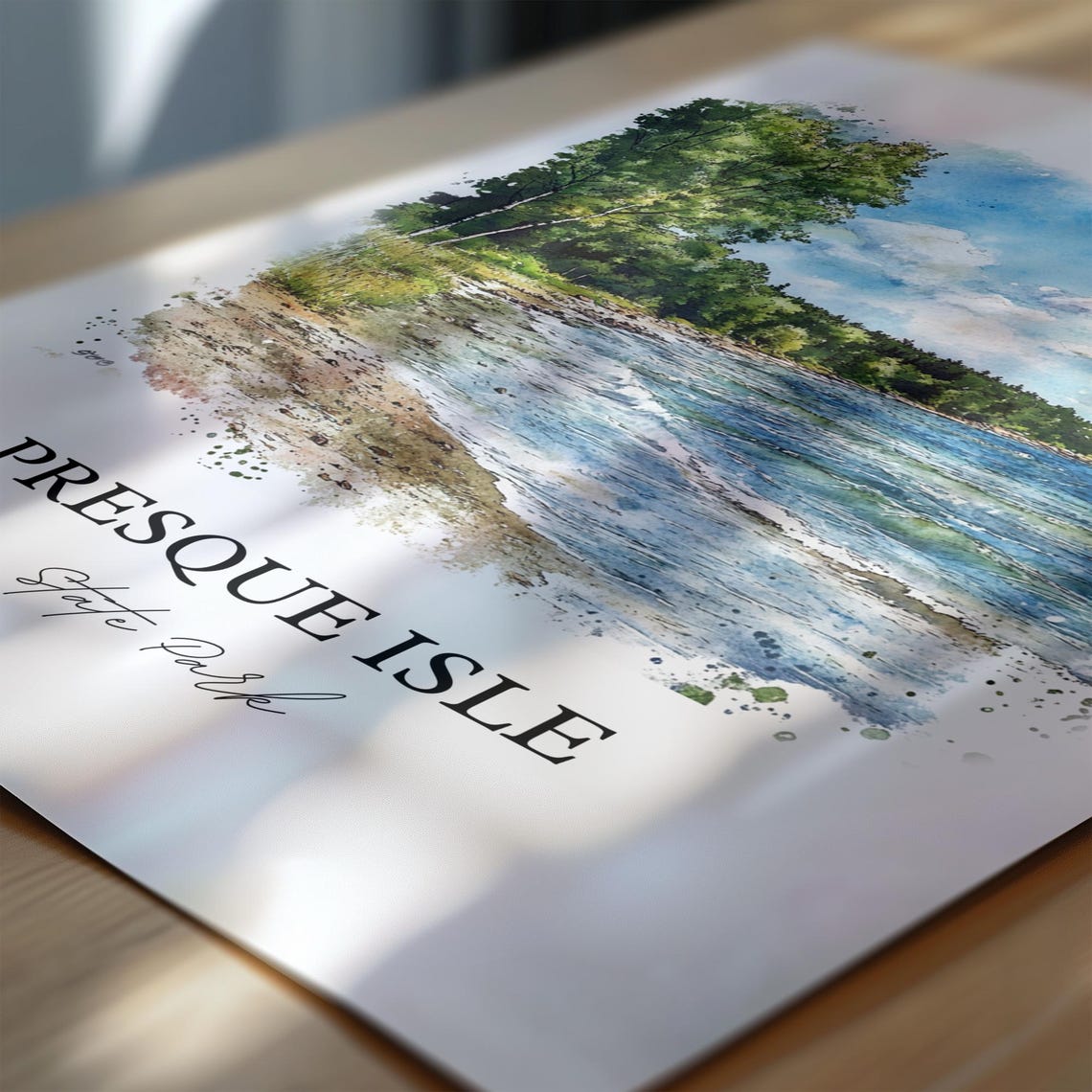 Presque Isle State Park Pennsylvania Sandy Shoreline Art Poster - Image 6