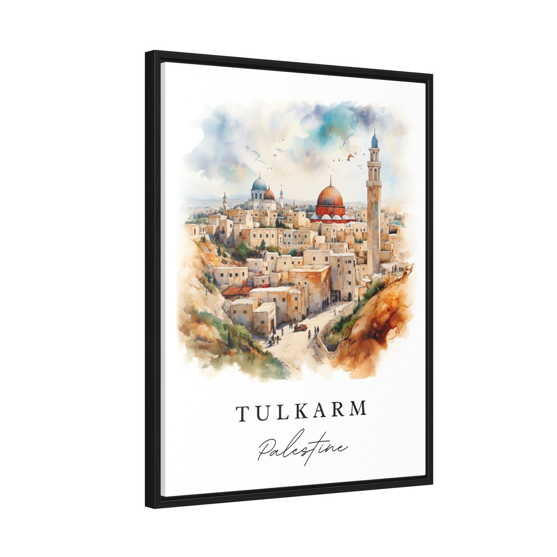 Tulkarm Palestine Wall Art Print, Custom Text - Image 2