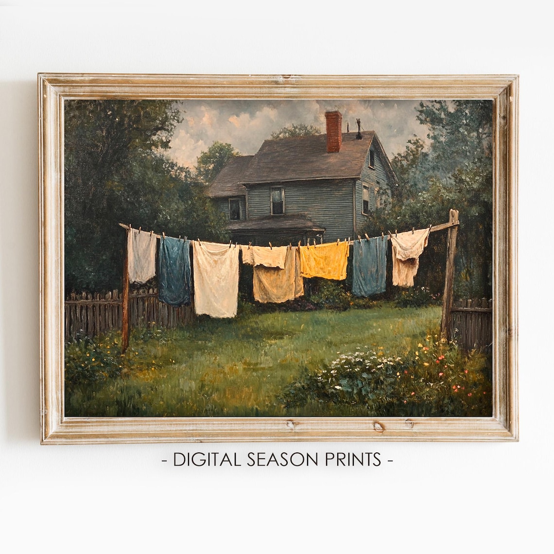 Laundry Room Wall Art, Vintage Farmhouse Decor