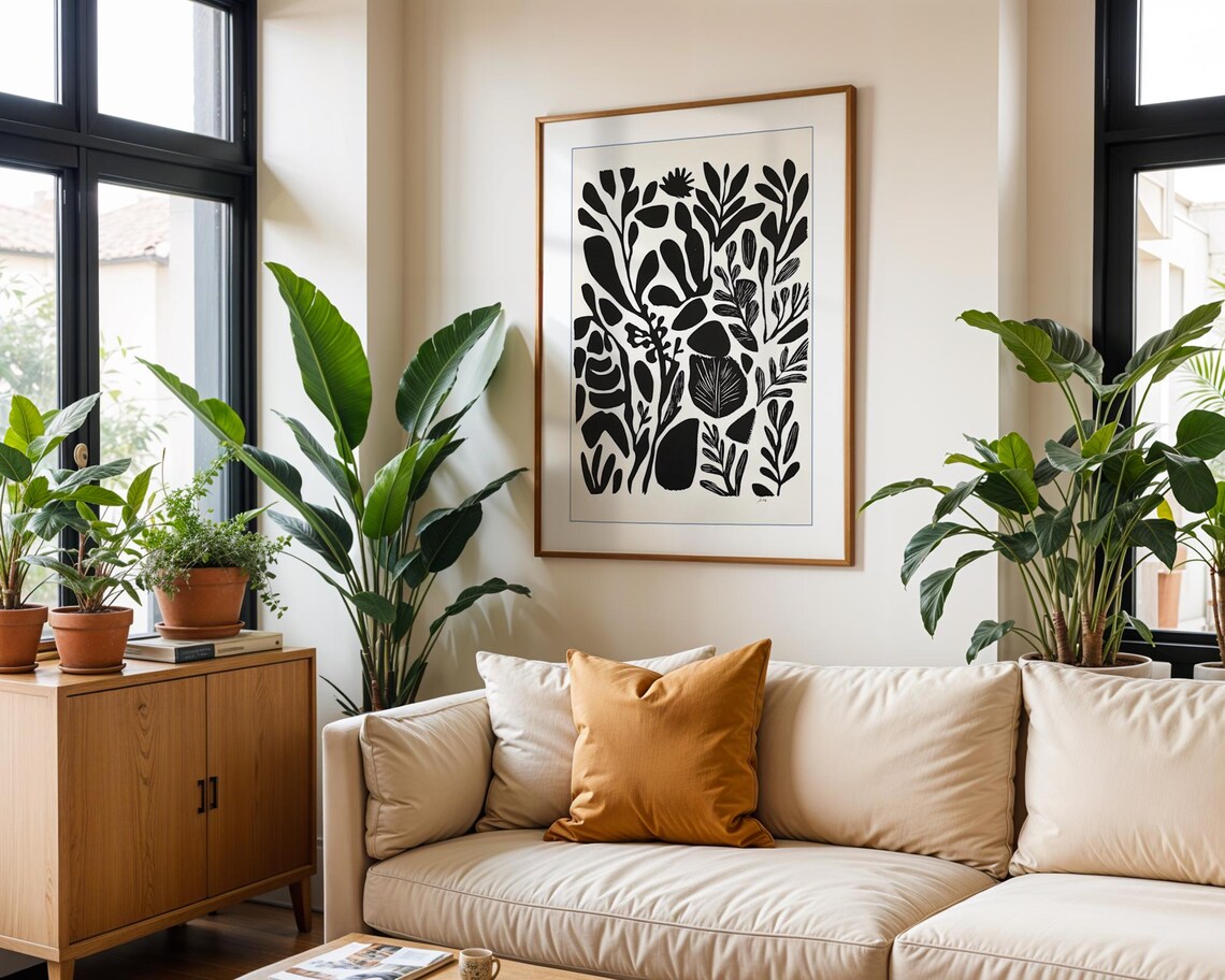 Botanical Print, Hand Drawn Scandinavian Inspired Illustration - Image 5