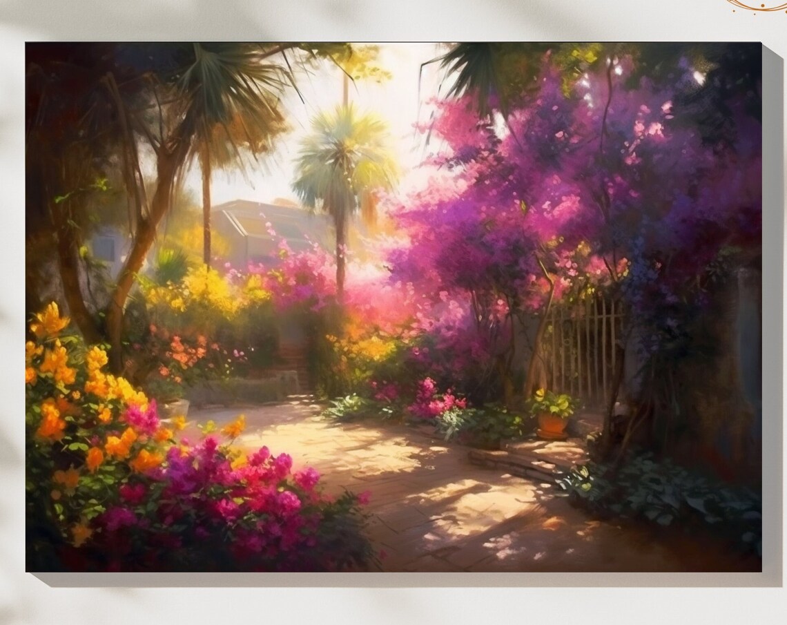 Impressionist Rustic Cottage Living Room Art Print
