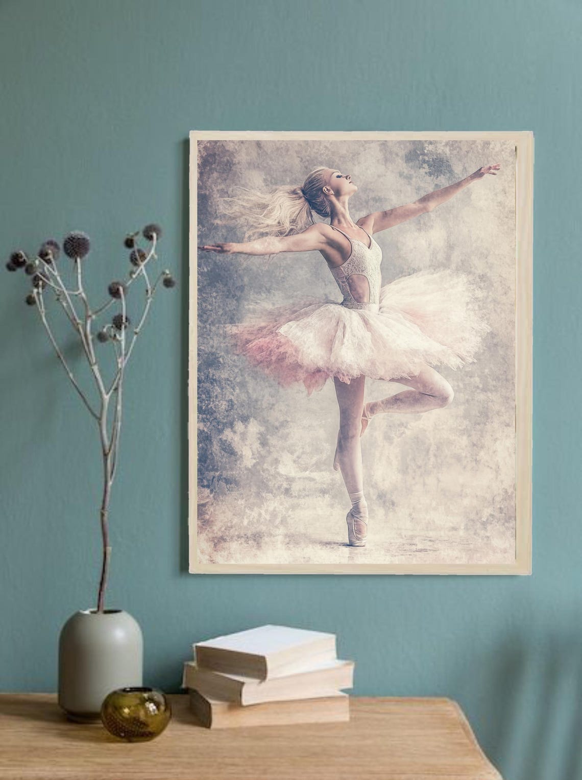 Graceful Ballet Art Print, Elegant Ballerina Decor