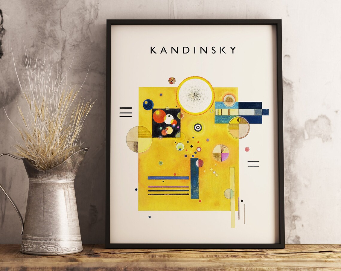 Kandinsky Poster, Soft Pressure Bauhaus Abstract Art - Image 3