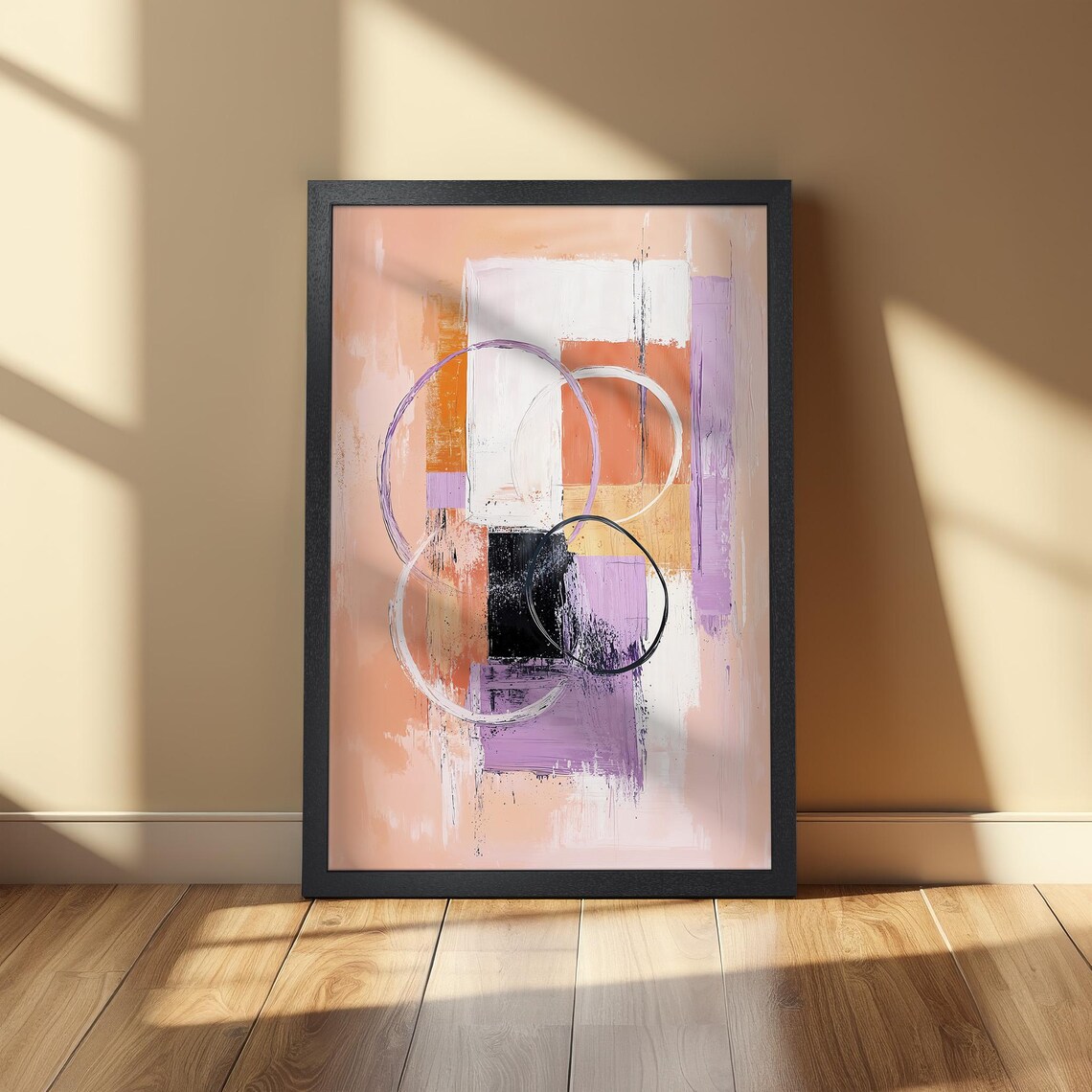 Abstract Geometric Art Print, Modern Minimalist Decor - Image 2