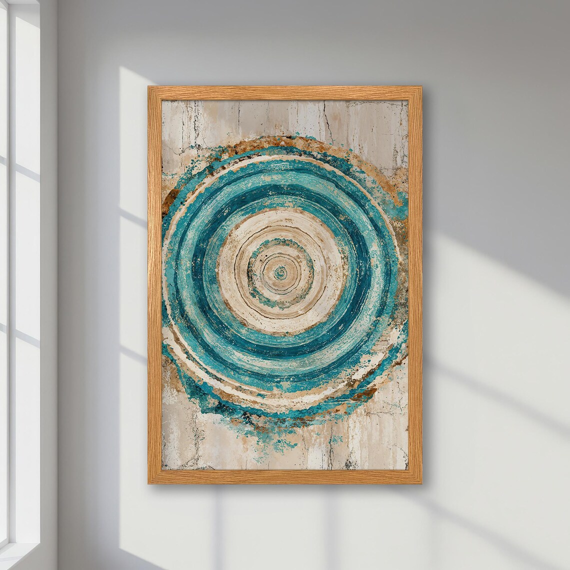 Abstract Circle Art Print, Contemporary Office Decor