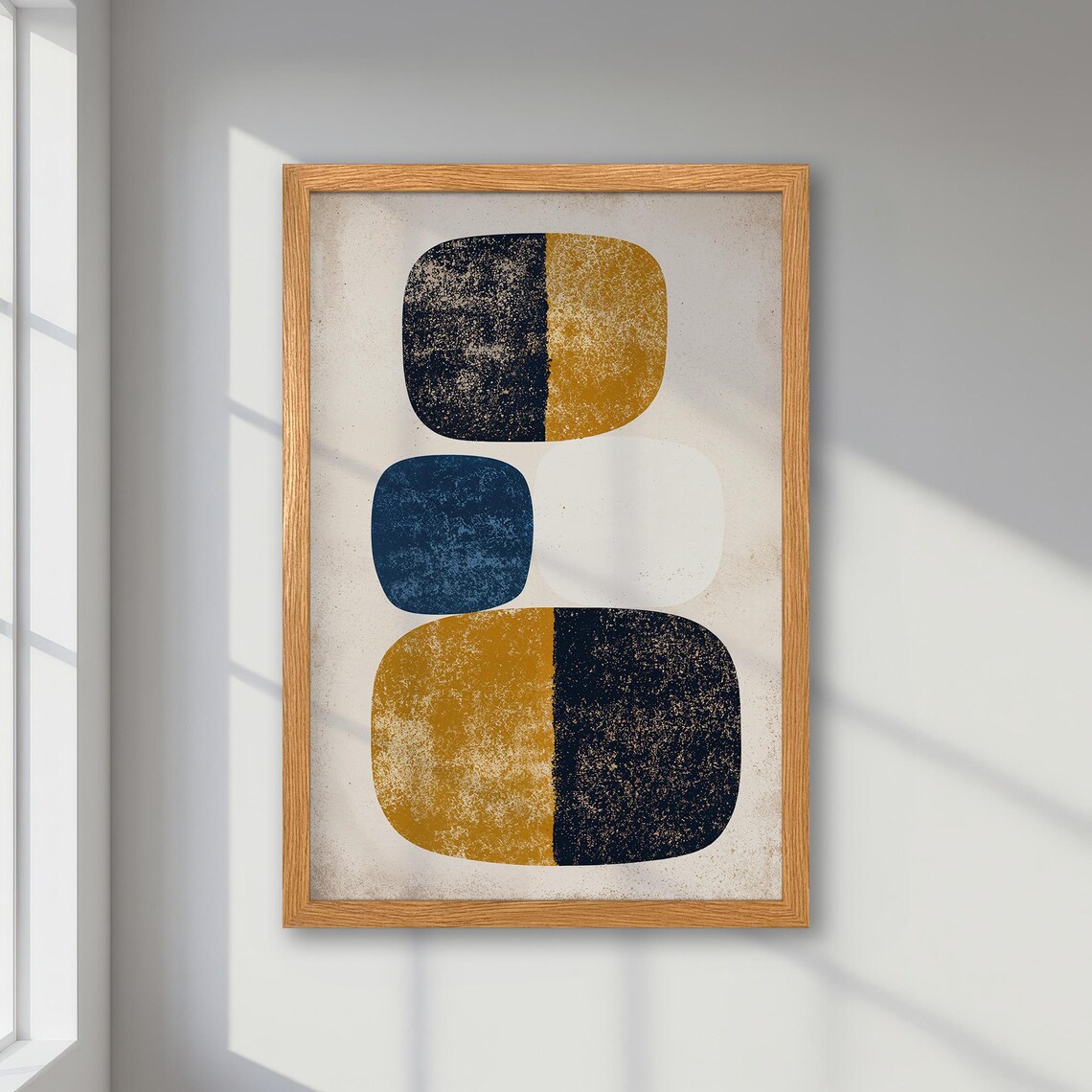 Abstract Geometric Poster, Modern Minimalist Decor
