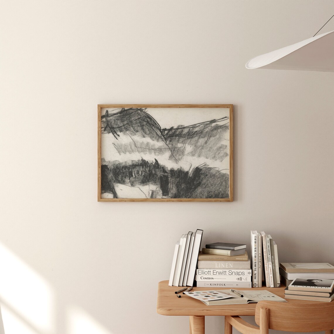 Vintage Abstract Sketch Art, Minimalist Line Drawing - Image 2